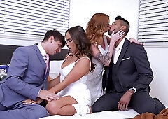 Teal Conrad and Jessica Aaren get fucked balls deep