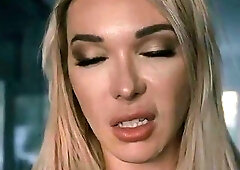 Slut TS Aubrey Kate lets her new black neighbor fuck het ass