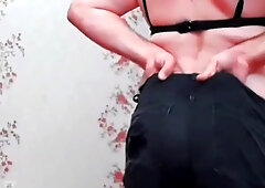 Slender Transgirl Lovely Homemade Dancer