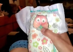 Diaper Smex (with used girls Goodnites)