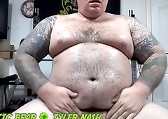 Gay bear nipple suck, fat nipple, chubby