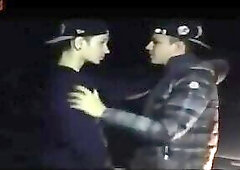 The boys at night on the pick-up