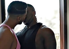 IR Latin bottom bareback fucks his new black fucker