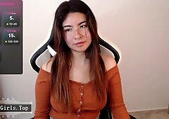 Super slim super cute big boobs teen babe cam show