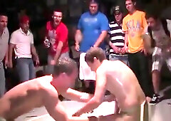 Oiled fresh students 18+ playing sex games