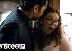 Brunette hair Honey Tempt Fearsome Professor Into Screwing Her Vagina