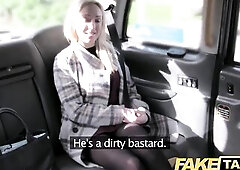 Fake Taxi Bi-sexual blondes hawt  screw on taxi bonnet
