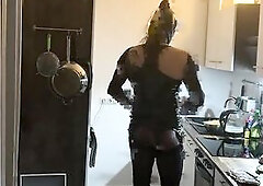 See those experienced older babes in shiny latex unleash huge squirting fountains all over the kitchen counter, their bodies glistening with fluids as