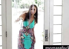 Neighbour Screws the Lonely Housewife with Her Booty Plug In