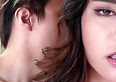 Adorable Asian shemale anal rammed balls deep after sloppy blowjobs