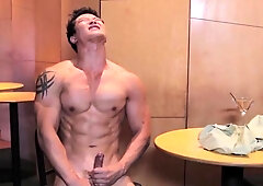 CumFu - Solo tattooed asian masturbating