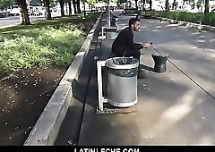 LatinLeche - Sexy Brazilian Guy Sucks and Fucked for Money