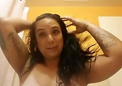 Shaving cream on face. A joy custom I did with real reaction
