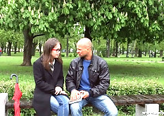 Nerdy babe Jenny Ferri turned to be insatiable anal insane chick