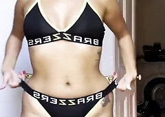 Brazzers try on haul: Bikini, lingerie, etc with Big Ass -
