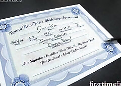 Breathtaking older newbie ends up with a mouthful of cum after analpounding during a porn casting.