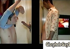 Straight guy gets handjob from slut