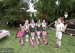 VR Bangers: Slender Blondes Suck And Bang In Wild FFFM Foursome