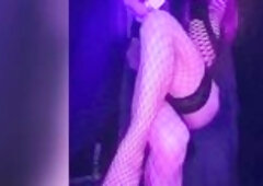 The cutie sensually smokes