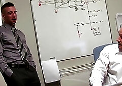 Office bear rims and fingers coworkers ass