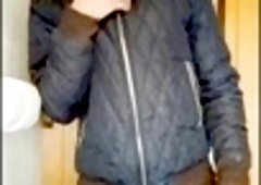 intimate solo session with uncut cock