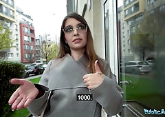 hot babysitter fucks a complete stranger with a huge cock in her apartment