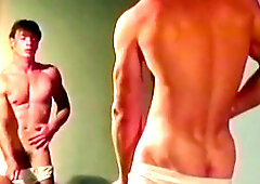 Peter North shows off his size