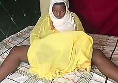 this babe was trapped in the abode then that babe masturbate instead of running away