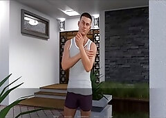 Gamers enjoy some man-on-man action in a wild love game