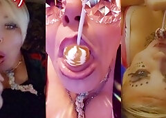 Asherah's naughty tease with her plump curves