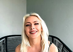 Joy opens access to her majestic butt!