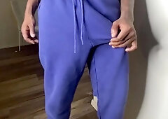 WHAT A MAN SAUSAGE!! SUSPENDED MAN DISROBES AND JIZZES!!