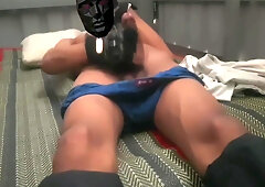 Son Asian Cum Pants Gloves Jerk