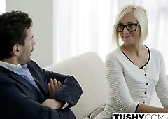 TUSHY Hawt Secretary Kate England Gets Anal from Client