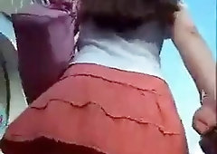 Upskirt time in the city