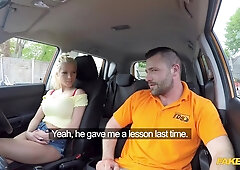 Max Deeds, Barbie Sins And Max Dyor - Raunchy Uk Hussy With Bubbly Tits Screwed In The Car