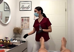 Eva Keks In Laser On Balls, Dick In Her Throat