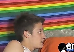 Blue eyes twink Brady Heinze drilled hard after wet rimming