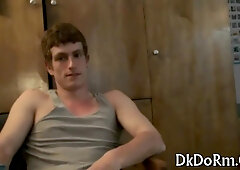 Watch this hot twink get some kinky fun with some wild sex tricks