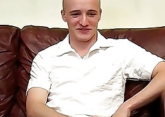 Adorable Brit amateur jerks off and cums