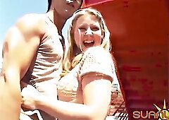 Asian Dude Gets Lucky With Beautiful Blonde Sunny Lane!