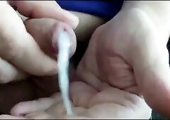 Precum dripping out of my cock 4