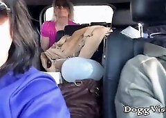 Large Booty Aged big beautiful woman Booty Drilled on the Road