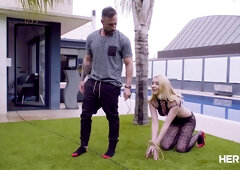 Emilio Ardana's Bold Blonde Explores First Backdoor Passion