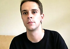 Hairy butthole dude takes a massive facial on camera