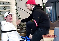 Bound On A Chair At His Mercy