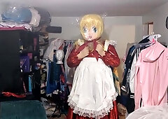 Kigurumi Layered Breathplay Cosplay Holographic Pvc Plastic Dress