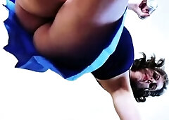 Dominant milf with marvelous ass femdom voyeur upskirt