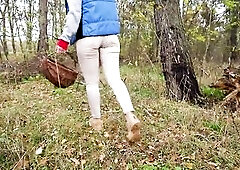 Come join me and assist me to collect some mushrooms. U can walk behind me and stare at my flawless booty in white jeans. That couple is constricted, 