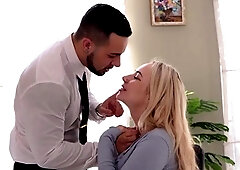 Hardcore fuck ride for lascivious blonde with big tits